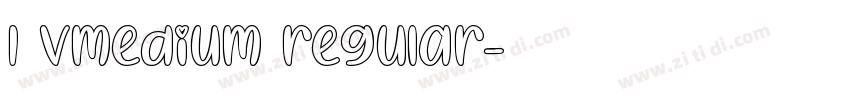 I他vmedium regular字体转换